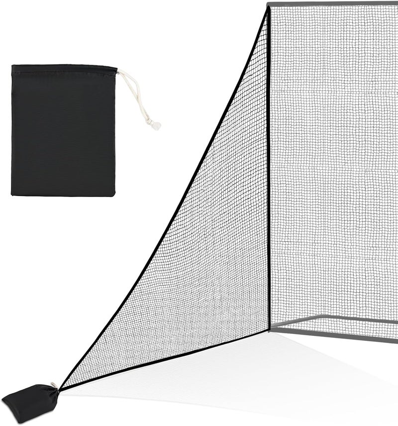 ParPeak Golf Hitting Nets Shank Net Attachment, 7 * 10/7 * 7FT Heavy Duty Side Net Barrier Net for Golf, Baseball, Hockey with Sandbag - Image 1